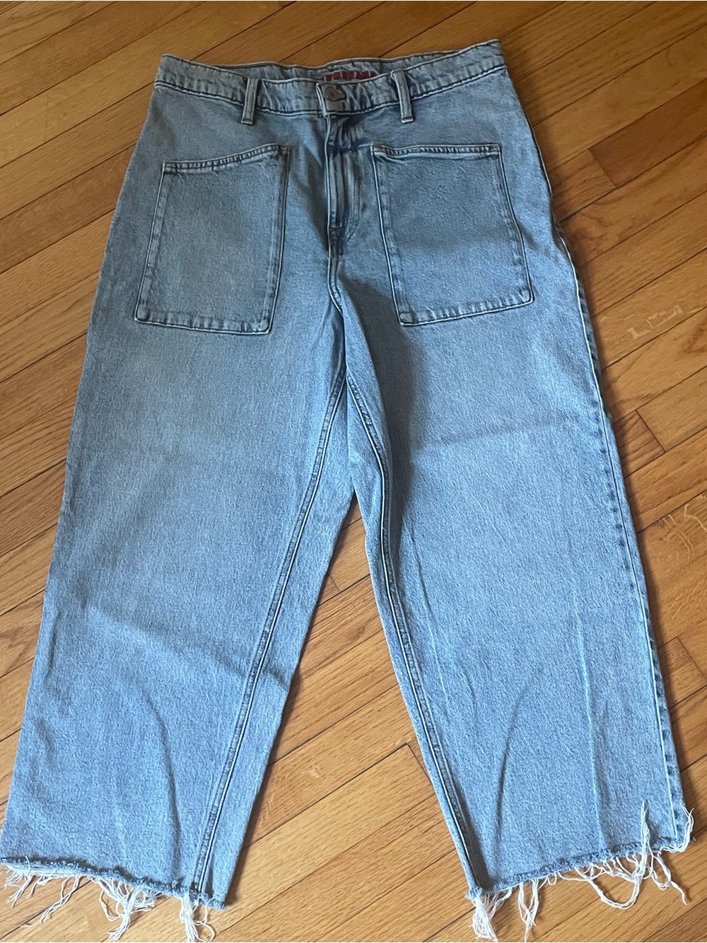 Lucky Brand High-Rise Light Blue Crop Jeans